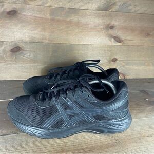 asics gel contend 6 womens size 10 shoes black athletic running sneakers